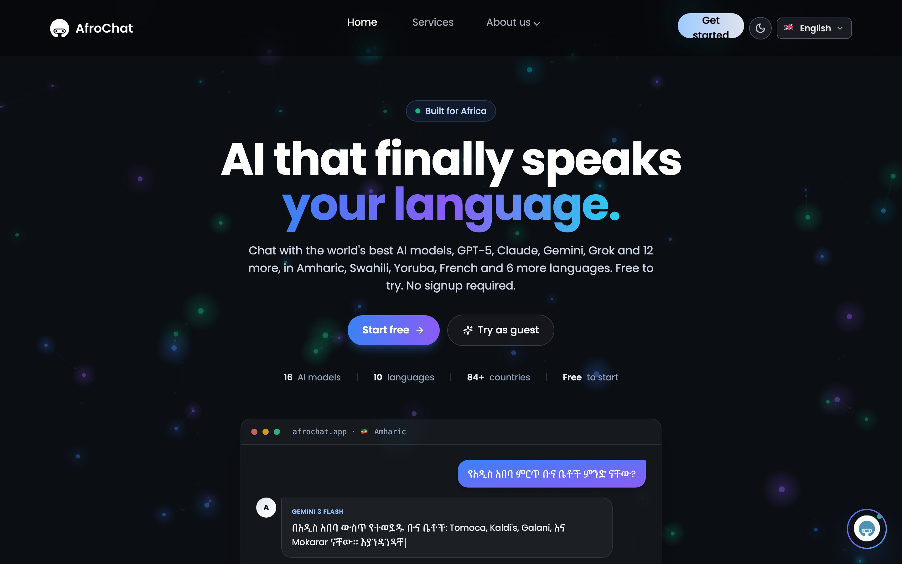 AfroChat product preview